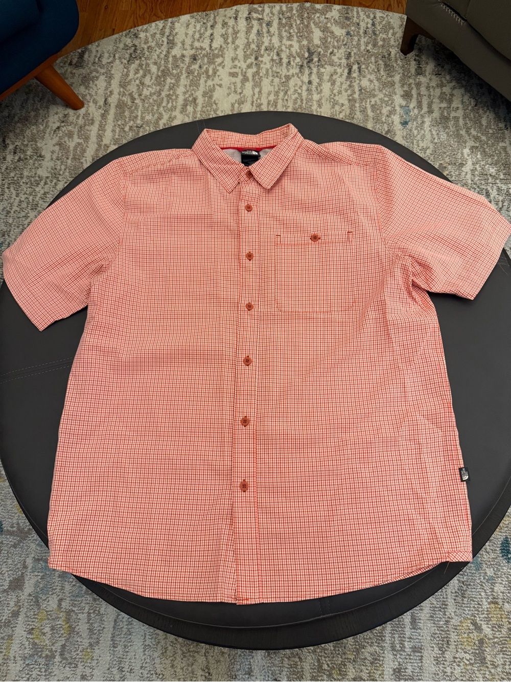 The North Face Hiking Short Sleeve Button Up Men’s Large Plaid